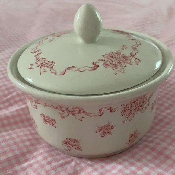 Two Piece Set Laura Ashley Vintage China Bows and Flowers - Picture 3 of 16